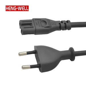 Кабель питания 2,5 А, европейский, 2-контактный, 250 В, IEC C7, плоский штекер «восьмерка», удлинитель для бытовой техники - Product Image 2