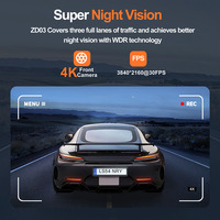 4K HD Dash Cam Einzigartige Notfall-Unfallschloss-Park kamera China-Kamera für Auto-APP-Steuerung Auto kamera Dashcam Black Box ZD03