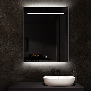 Popular de chorro de arena iluminado anti-niebla-vestir led decorativo espejo inteligente para salón de <span class=keywords><strong>peluquería</strong></span> tienda - Product Image 4