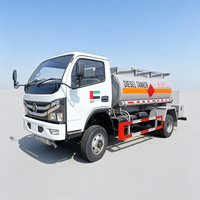 Camión Cisterna de Combustible Diésel Móvil de 6CBM con Dispensador de Combustible Digital, Camión de Reabastecimiento para Obras de Construcción