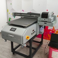 Impresora UV Funsun A1, Impresora de Inyección de Tinta UV de Cama Plana, Máquina de Impresión LED UV 9060, Impresora UV DTF Digital de Cama Plana con Barniz