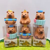 Kawaii école papeterie accessoires mignon enfants en caoutchouc mignon kawaii gommes expression ours oiseau Capybara gomme pour enfants