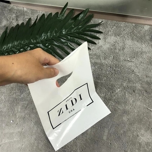 personalizado de impresión barato fácil de abrir Biodegradable morir corte bolsa de compras de plástico para la ropa de compras - Product Image 6