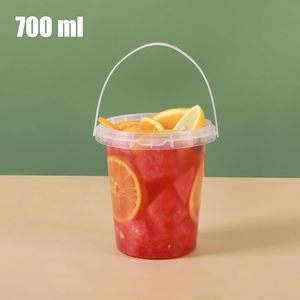 Bol pliable en plastique transparent PP, compatible micro-ondes, pour soupes et salades, 8/12/32/24/16oz, jetable, inviolable, avec couvercle, pour traiteur - Product Image 2