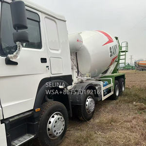 รถผสมปูนซีเมนต์มือสอง Sanys ขนาด 12 ลูกบาศก์เมตร พร้อมเครื่องยนต์และมอเตอร์รวมอยู่ในชุดอุปกรณ์หลักสำหรับขาย ผลิตภัณฑ์เครื่องผสมคอนกรีต - Product Image 1