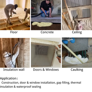 <strong>Waterproof</strong> White Polyurethane Foam <strong>Sealant</strong> Adhesive for Construction Door &amp; Window Use Blowing Agent Liquid Caulk <strong>Spray</strong> - Product Image 4