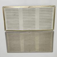 Grille de ventilation rectangulaire en aluminium multicolores, fabrication de tôles, panneau de ventilation à persiennes en aluminium