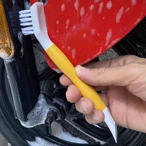 Brosse de nettoyage pour moteur de voiture, taches d'huile tenaces, chaîne, châssis, pelle, frein, rouille, poudre de fer, brosse dure, brosse à fils, brosse de détail - Product Image 6