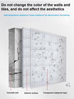 Colle transparente invisible imperméable pour réparation de fuites murales, usage construction, écologique, durable, haute performance