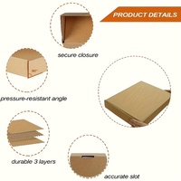 Boîtes en carton ondulé kraft recyclables, taille personnalisée, pliables, E-flute, simple paroi, pour l'emballage d'expédition de cadeaux et de vêtements