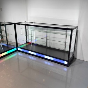 Vitrine en verre <span class=keywords><strong>KEWAY</strong></span>, sur mesure, avec éclairage LED fluide, taille personnalisable - Product Image 4