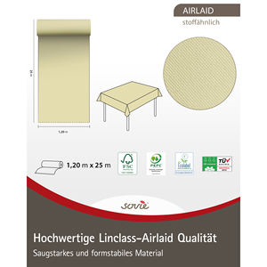 Tablecloth Rolls Uni sahara 1,<b>20</b> m <b>x</b> <b>25</b> lfm. Made of Linclass - Product Image 3