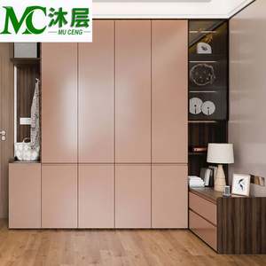 Luxury Custom Wooden Wardrobe for Bedroom Living Room Walk-in Closet Systems Organizer <b>Sideboards</b> for Home Bar Design Solutions - Product Image 2