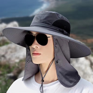 Gorras de Pesca de Verano al Aire Libre para Hombre, Protección UV, Sombreros Casuales Delgados para Deportes y Escalada, Venta al Por Mayor - Product Image 3