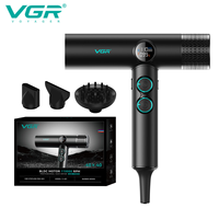 Sèche-cheveux professionnel V-401 de haute qualité, 110 000 tr/min, super haute vitesse, avec ions négatifs, pour usage domestique et hôtelier