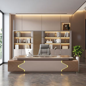 Ensemble de chaises de bureau de direction, mobilier de bureau commercial moderne haut de gamme élégant pour président, directeur général - Product Image 3