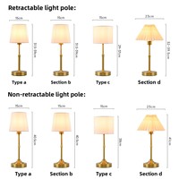 Lampe de chevet en tissu de style français personnalisée, lampe de table en métal vintage créative rechargeable, lampe décorative pour chambre à coucher, ambiance chaleureuse
