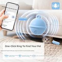 Localisateur d'animaux de compagnie de petite taille, style AirTag, anti-perte, avec Bluetooth, design étanche, compatible avec les appareils iOS et l'application Apple Find My