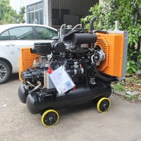 Compresseur d'air portable diesel 12V certifié CE Kaishan haute pression 12-40Bar à vis avec noyau moteur à air à vendre