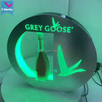 Présentateur de bouteille LED rechargeable T-Worthy Glorifier Display pour service VIP Grey Goose Wedding Night Ice Buckets Party Beverage