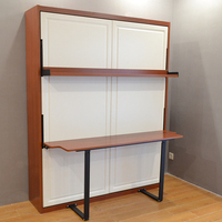 Haute qualité grand lit pliant escamotable efficace Table d'étude de l'espace Simple étagère horizontale meubles de maison lit promotionnel