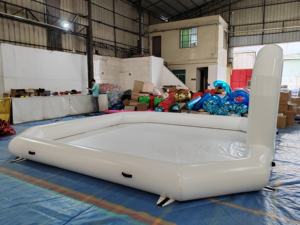 Mignonne trace gonflable blanche noire avec arche pour voiture tamponneuse location fête événement traçage arène gonflable arène tamponneuse arène pour enfants - Product Image 6