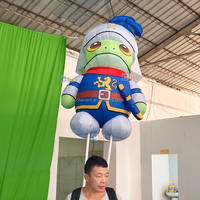 Marionnette gonflable personnalisée en forme de grenouille de dessin animé, pour défilés, carnavals, festivals et événements extérieurs