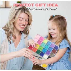 16800Pcs 2Mm Pha Lê Thủy Tinh Hạt Giống Hạt <span class=keywords><strong>Kit</strong></span> Cho Tự Làm Nghệ Thuật Thủ Công & Đồ Trang Sức Làm Tình Bạn Vòng Tay & Quà Tặng Ý Tưởng - Product Image 4