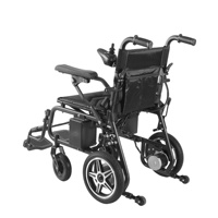 Fauteuil roulant électrique en acier au carbone, vitesse 0-6 km/h, pneus arrière pneumatiques, pour personnes handicapées