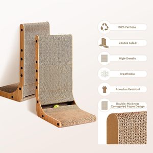 Rascador de Madera para Gatos, Juguete para Gatos de Interior, Material Natural de Calidad, Diseño Innovador y Multiusos, Imprescindible para Mascotas - Product Image 2