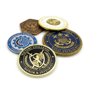Pièce de défi personnalisée en métal plaqué argent et or 3D, avec logo sur mesure, pour collection de souvenirs en émail, fabrication sur mesure - Product Image 2