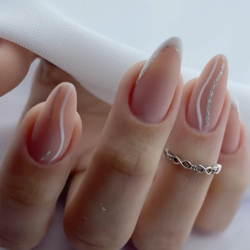 เข็มขัดหยกสีขาวเงิน BZ1379