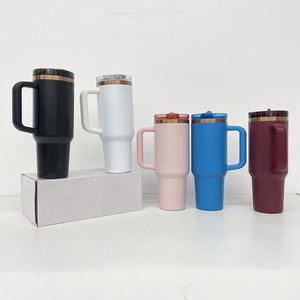 แก้วกาแฟเก็บความร้อนแบบพกพา ปราศจากสาร BPA ป้องกันการรั่วซึม ฝาปิดแบบถอดได้ พร้อมหลอดดูด ขนาด 40 ออนซ์ สีทองแดง - Product Image 1