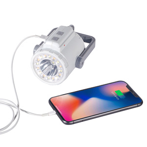 Cắm Trại LED Đèn Pin Với Còi Báo Động Nhấp Nháy Và Điện Thoại Thông Minh Sạc Chống Trộm Báo Động Điện Thoại Di Động Sạc - Product Image 1