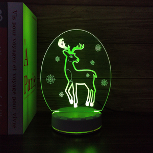 Nouvelle base de recharge 2025 avec motif de Noël pour la décoration intérieure personnalisée du festival de Noël, lumière de nuit LED - Product Image 6