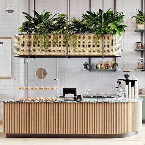 Muebles Personalizados para Cafeterías |   Barra de Bar y Vitrina de Madera |   Soluciones de Diseño de Interiores para Cafés - Product Image 1
