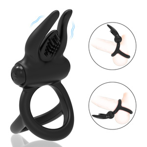 Nouvelle Vente Chaude : Anneau vibrant pour pénis en silicone étanche IPX7, pour stimulation masculine et retard de l'éjaculation - Product Image 1