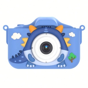 Caméra numérique pour enfants en forme de dinosaure de dessin animé, petite et mignonne, caméscope numérique 1080P, jouet pour enfants, écran de 2 pouces, angle large de 180 degrés, ABS - Product Image 1