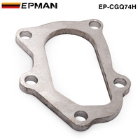 Plaque de base de collecteur d'échappement EPMAN en acier inoxydable 9 mm découpée au laser CNC pour turbocompresseur TD04 Subaru Impreza WRX EP-CGQ74H