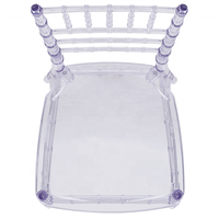 Chaises Chiavari transparentes empilables, faciles à transporter, démontables, pour fêtes, mariages, banquets, hôtels, événements