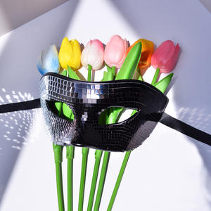 <span class=keywords><strong>Masque</strong></span> <span class=keywords><strong>de</strong></span> disco en plastique avec verre réfléchissant incrusté pour festival et soirée disco, miroir clignotant, nouveau style - Product Image 2