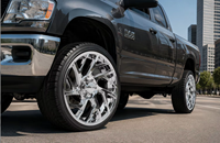 Jantes directionnelles chromées ZY en aluminium 20 22 24 26 pouces 8x170 8x180 à déport profond pour F-150 Silverado 2500