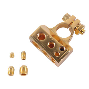 Screw <b>Terminals</b> Brass 33 Positions Car Audio Battery <b>Terminal</b> Positive Negative Pair - Product Image 3