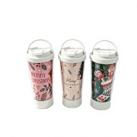 Gobelet en papier personnalisé imprimé pour Noël avec logo, publicité promotionnelle, cadeau, gobelet jetable pour boissons chaudes, fournisseur en gros