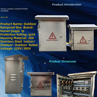 Boîte de distribution extérieure résistante aux intempéries, directement de l'usine |   220V/380V |   Acier inoxydable 304 |   Protection IP54