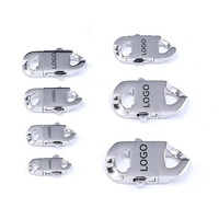 Personnalisé en acier inoxydable unique or argent à dégagement rapide bijoux fermoir à serrure en métal pour la fabrication de grandes chaînes