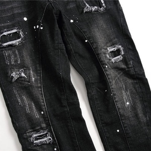 Pantalones Vaqueros de Moda Urbana para Hombre 2025 - Pantalones de Mezclilla de Pierna Recta Holgados y Rotos de Alta Calidad, Suaves y Elásticos - Product Image 5