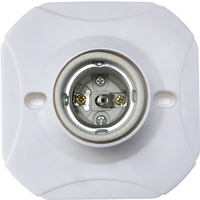 Prix usine E27 douille ampoule support de lampe de plafond ménage Base carrée support de lampe en céramique 250v vis résistant à la chaleur universel