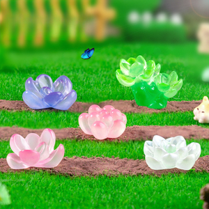 Plantas suculentas luminosas nocturnas en maceta, decoraciones <span class=keywords><strong>de</strong></span> jardinería DIY, jarrones, accesorios para macetas, microlandscape - Product Image 3