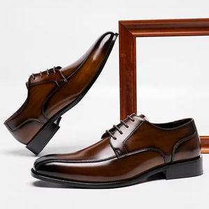 Chaussures Oxford pour hommes en cuir véritable de style italien haut de gamme, imperméables, amortissantes, antidérapantes, toutes saisons, fabriquées à la main - Product Image 6
